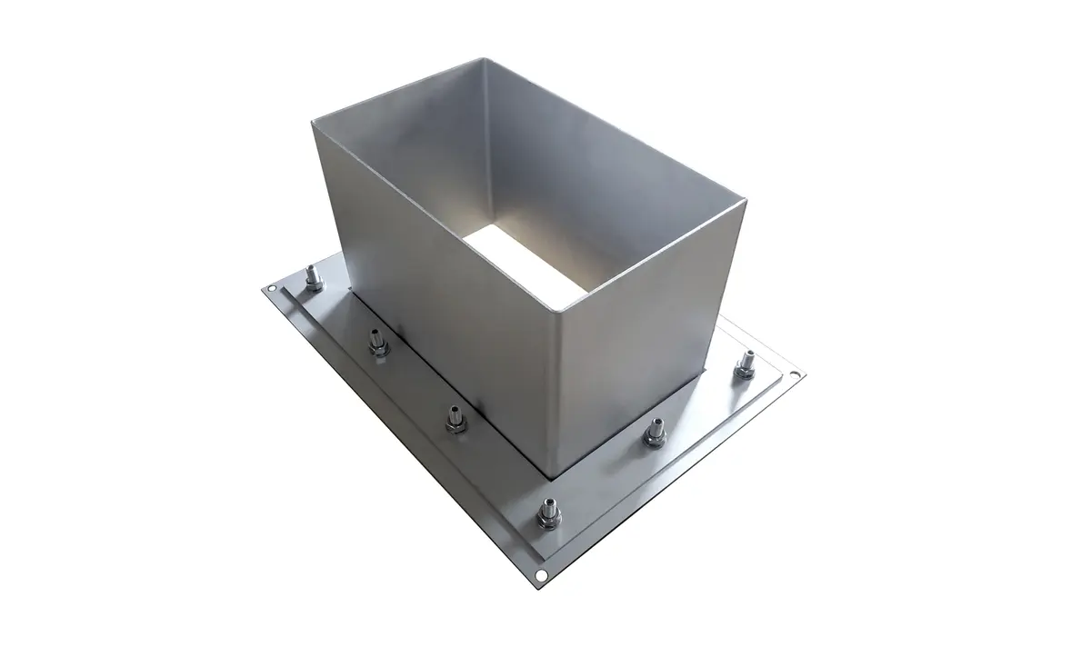 Transición de techo de acero inoxidable