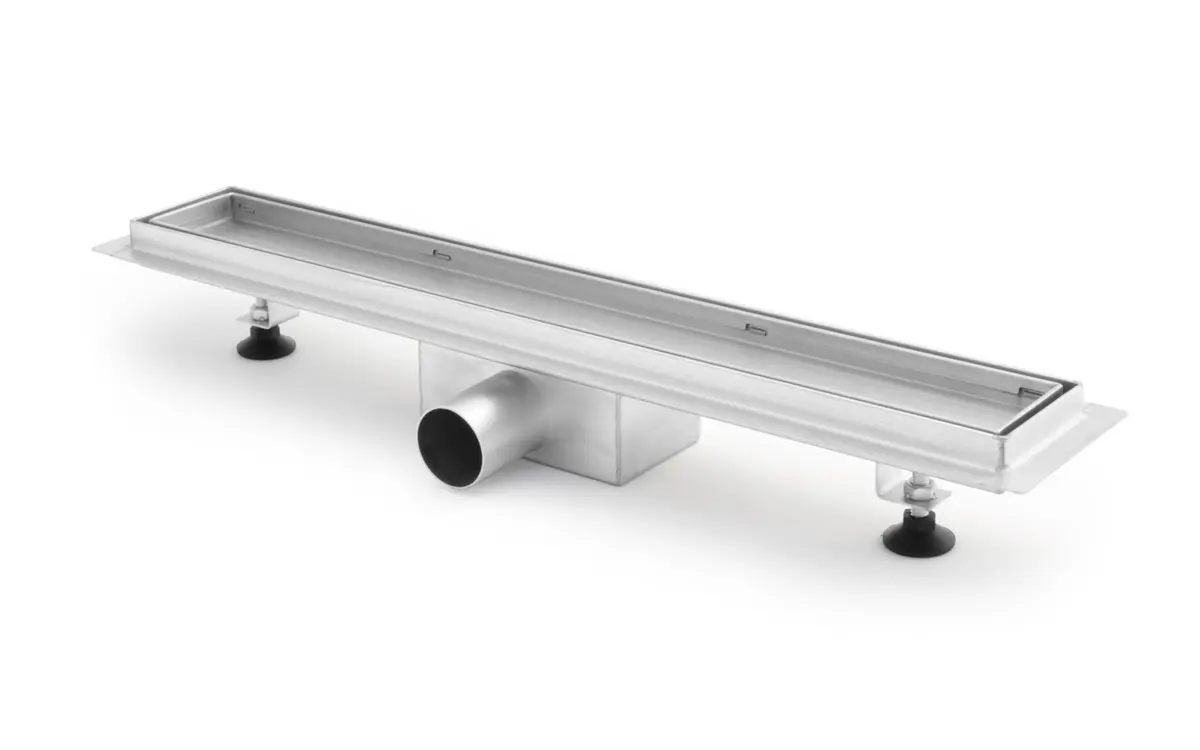 Rejilla de ducha de acero inoxidable 600mm - solución de drenaje premium de ACO, ATT InoxDrain o Wiedemann-Technik para baños modernos