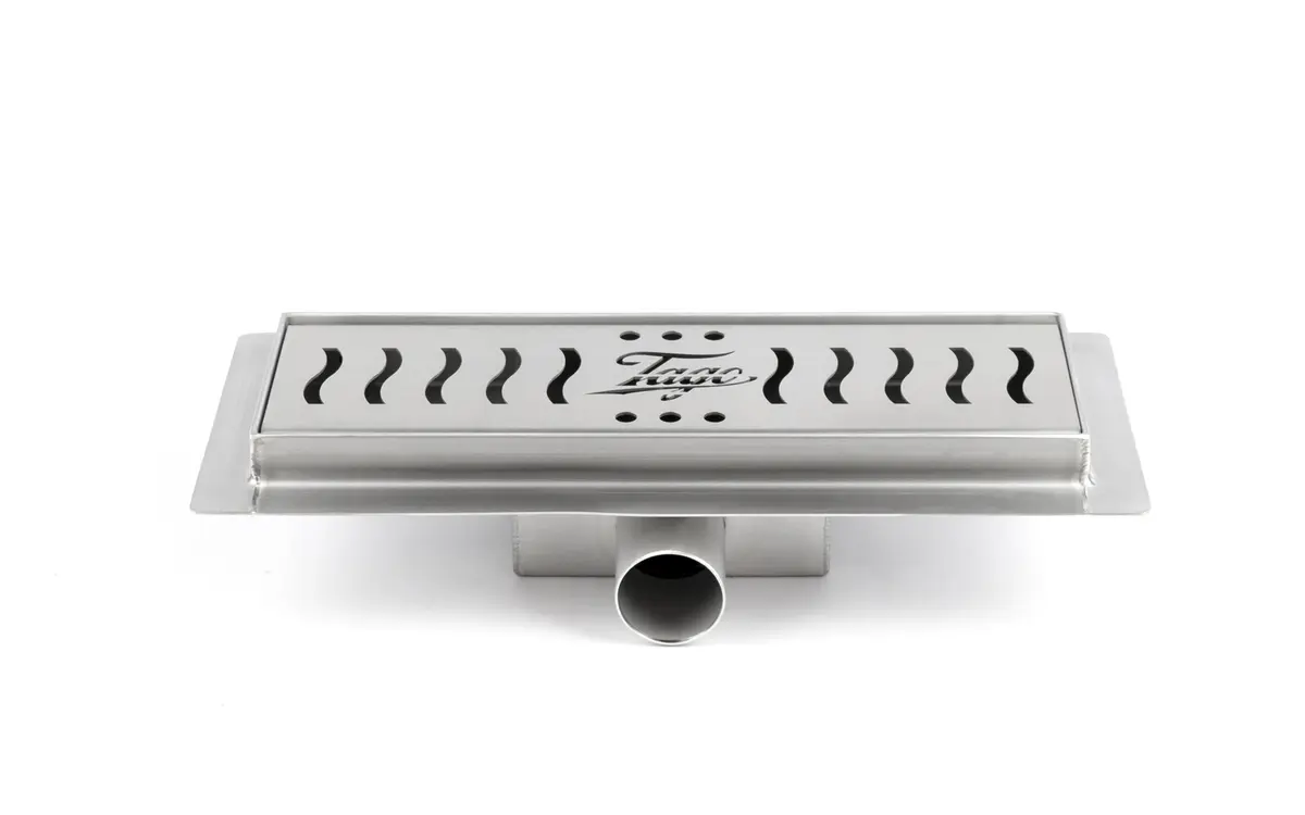 Canaleta de ducha 600mm de acero inoxidable con tapa personalizada