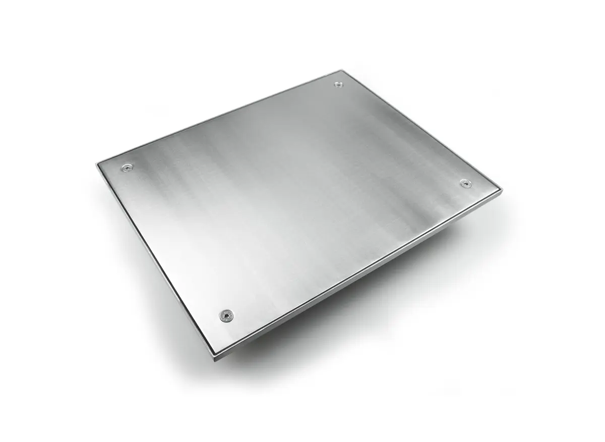 Tapa de inspección rectangular de acero inoxidable, tapa atornillada