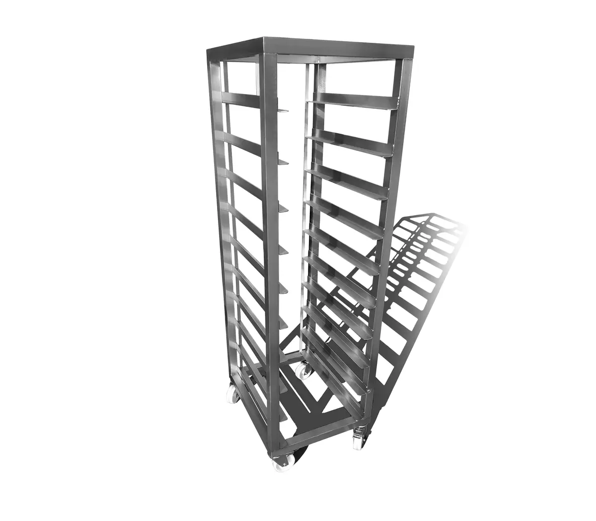 Carro de transporte de acero inoxidable