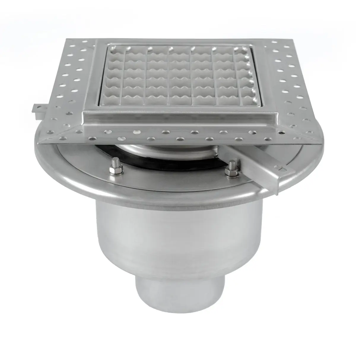 Desagüe de suelo de dos partes BK_KRD 250x250mm con tapa antideslizante