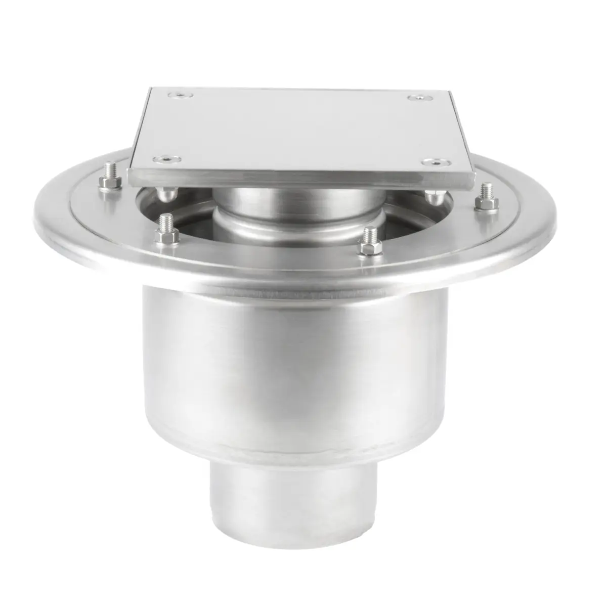 Trampilla de inspección de acero inoxidable de dos partes con tapa de placa