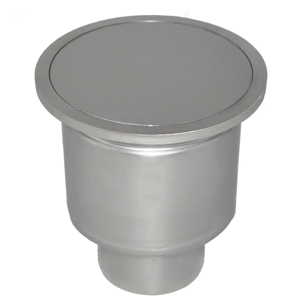 Desagüe vertical redondo con tapa de placa sellada