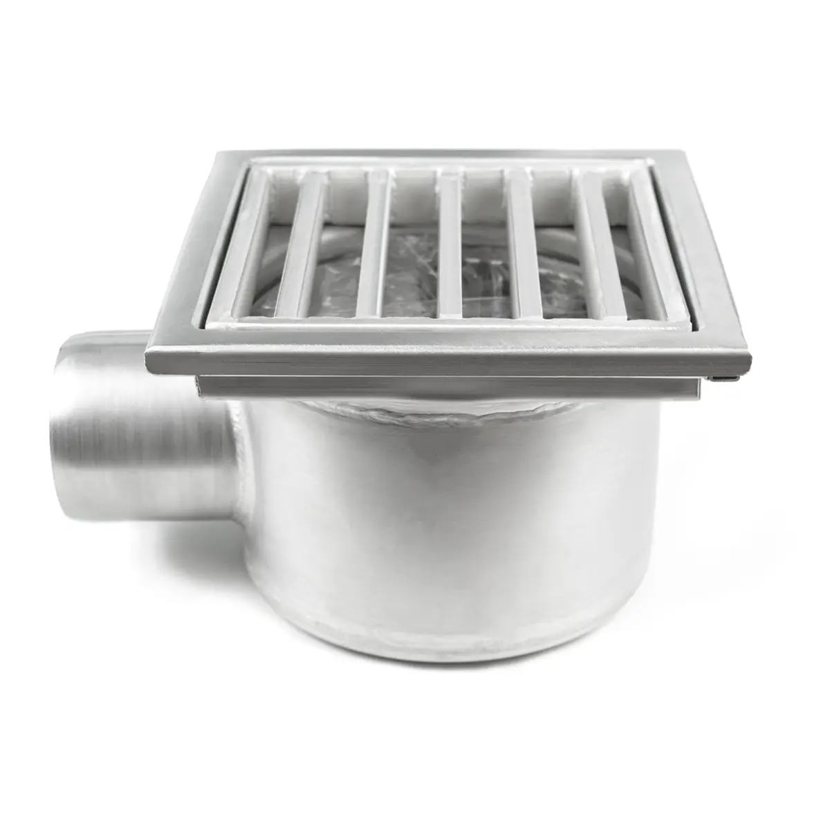 Tapa de escalera de acero inoxidable para desagüe de suelo