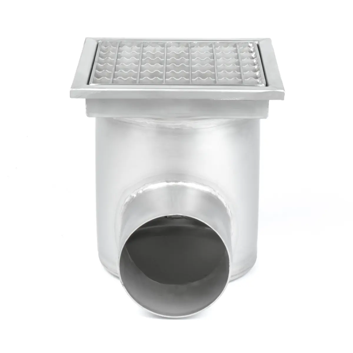 Cubierta de rejilla de acero inoxidable para desagüe de suelo 200 mm